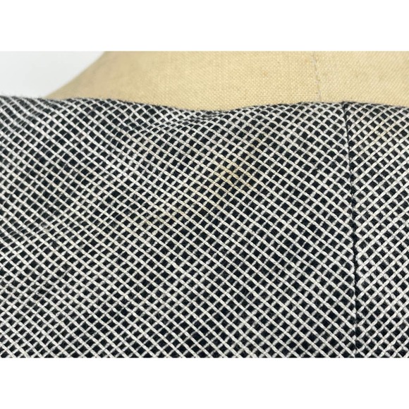 AB Studio Black and White V-Neck Short Sleeve Lined Dress Size 10 - Picture 8 of 10